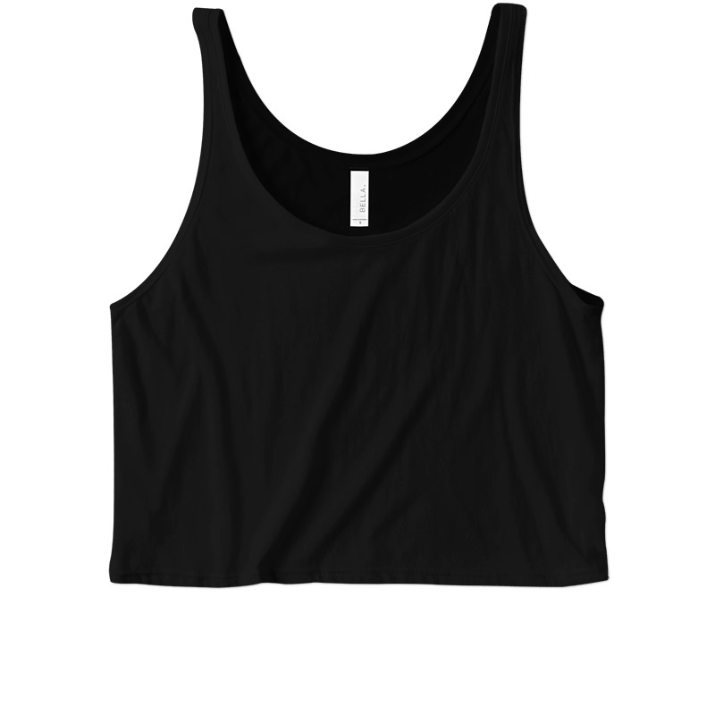 Bella Boxy Crop Tank - Black