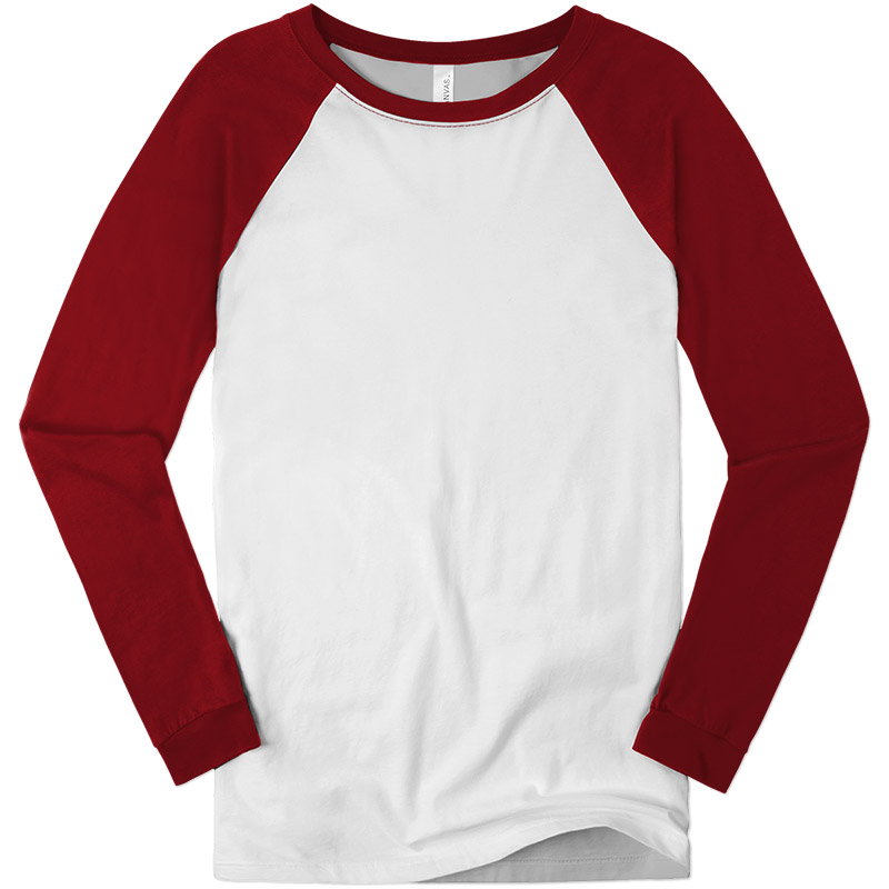 Canvas Hawthorne Baseball T-Shirt - White/Red
