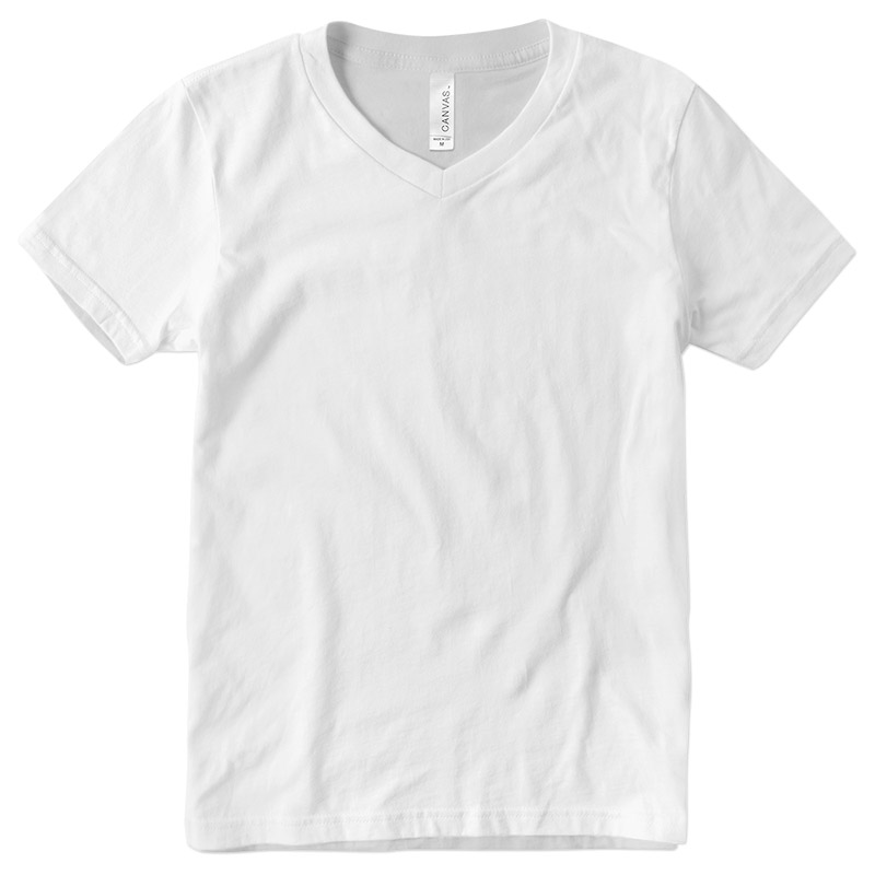 Canvas Youth Jersey V-Neck - White