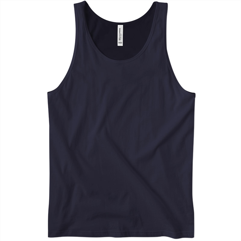 Canvas Jersey Tank - Navy