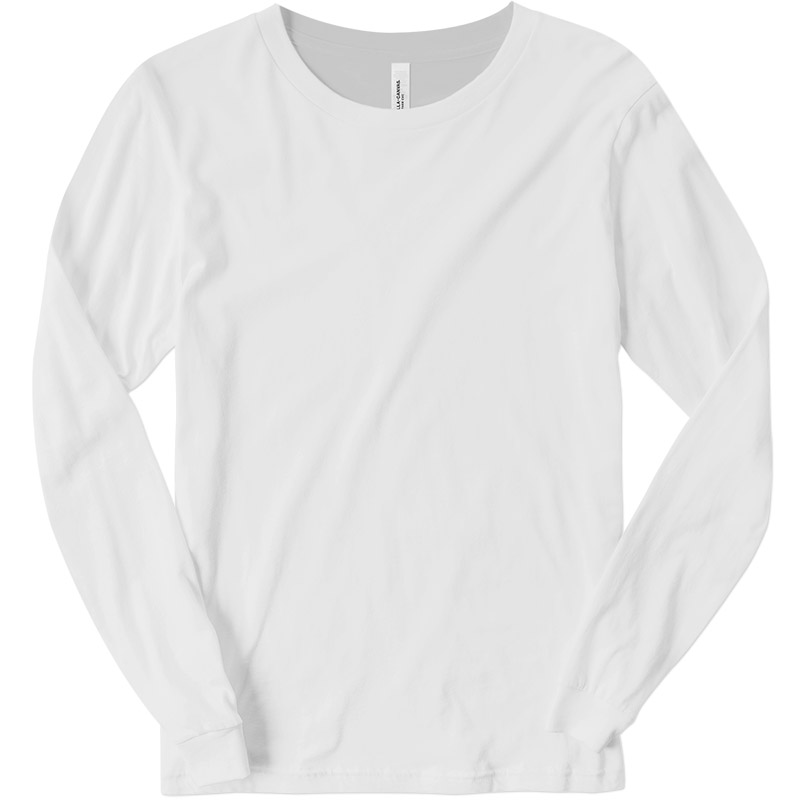 Canvas Longsleeve CVC T-Shirt - Solid White Blend