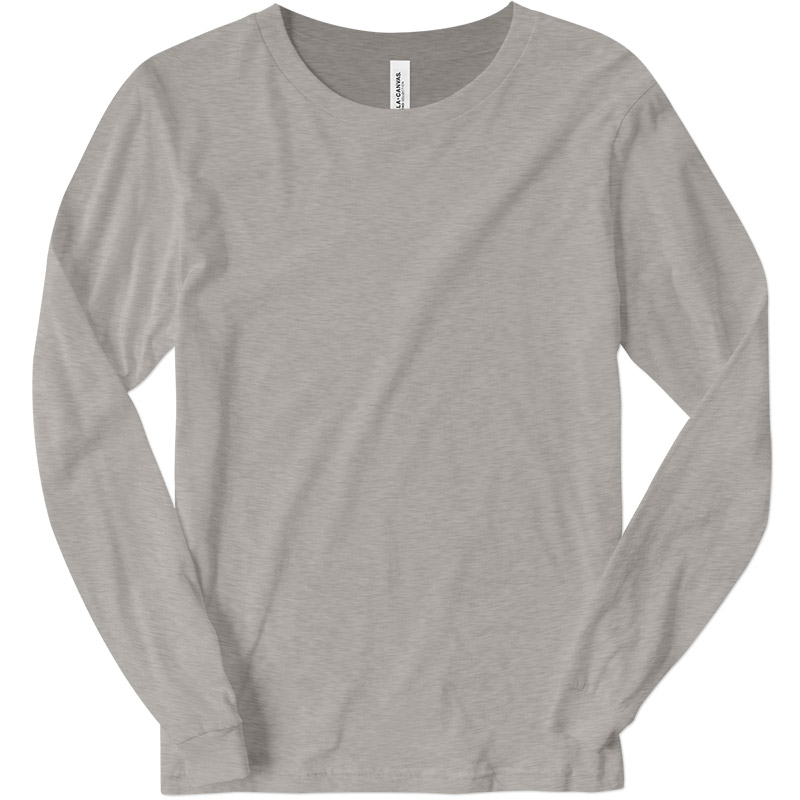 Canvas Longsleeve Triblend Jersey T-Shirt - Athletic Grey Triblend