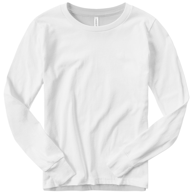 Canvas Youth Longsleeve Jersey T-Shirt - White