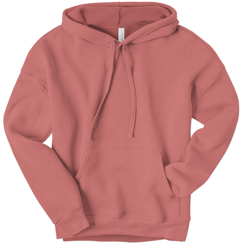 Canvas Sponge Fleece Pullover Hoodie - Mauve