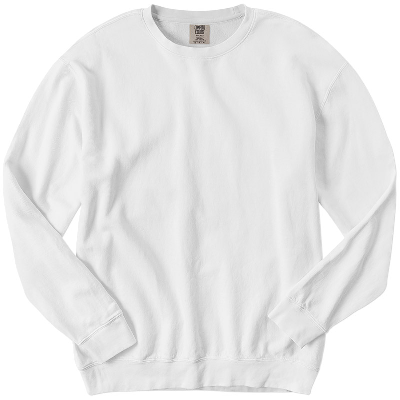 Comfort Colors Pigment Dyed Lightweight Sweatshirt - White