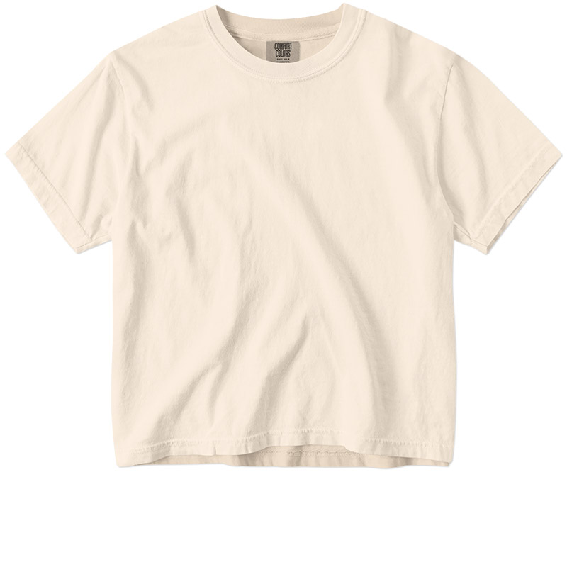 Comfort Colors Ladies Pigment Dyed Heavyweight Boxy Tee - Ivory