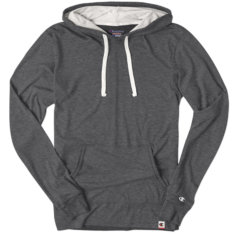 Champion Triblend Hooded Pullover - Charcoal Heather