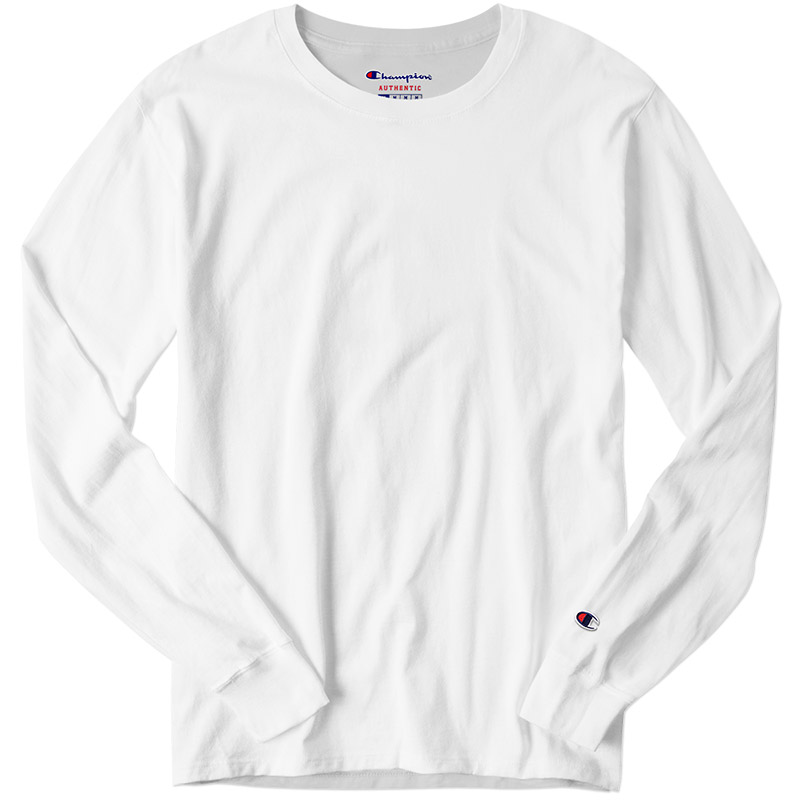 CC8C Champion Long Sleeve Tagless 100 % Cotton T-Shirt