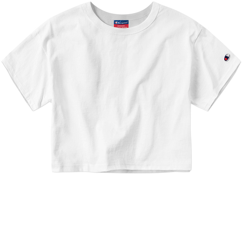 Champion Ladies Heritage Cropped T-Shirt - White