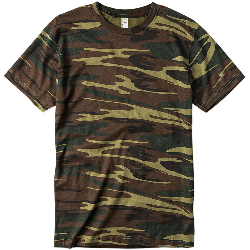 Code V Camo Tee - Woodland Green