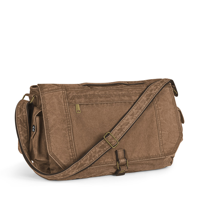 Dri Duck Messenger Bag - Field Khaki/Tobacco