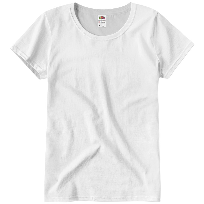 Fruit of the Loom Ladies HD Cotton T-Shirt - White