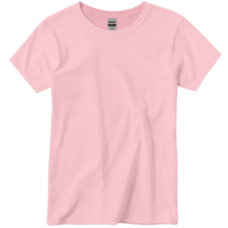Gildan Ultra Cotton Ladies Tee - Light Pink