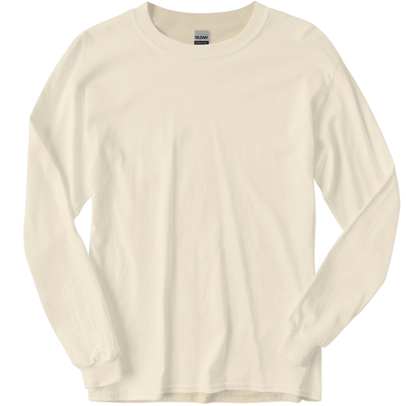 Gildan Ultra Cotton Longsleeve Tee - Natural