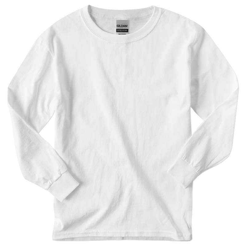 Gildan Youth Ultra Cotton Longsleeve - White