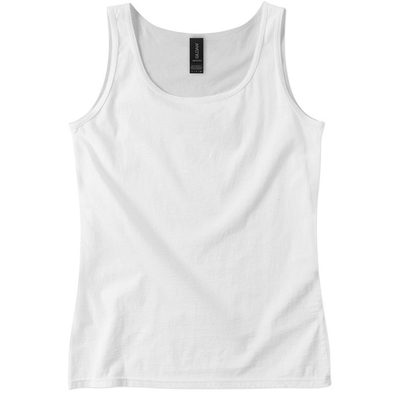 Gildan Softstyle Fitted Tank - White