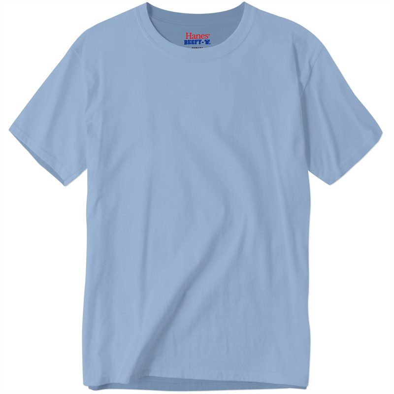 Hanes Beefy-T - Light Blue