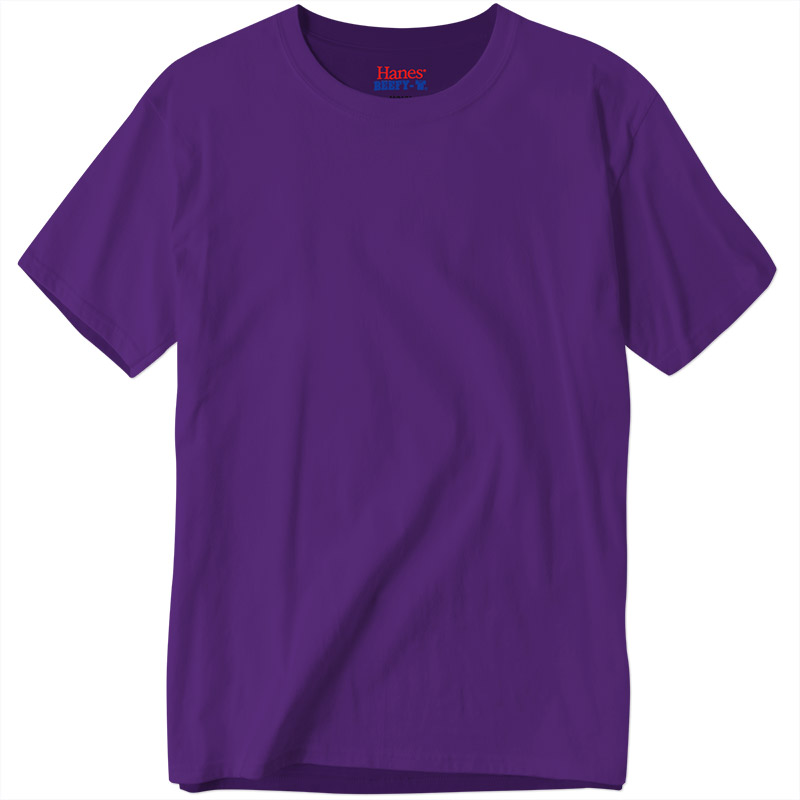 Hanes Beefy-T - Purple