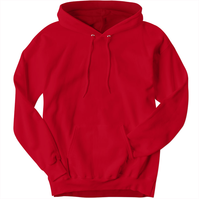 Hanes Ultimate Cotton Hooded Sweatshirt - Red