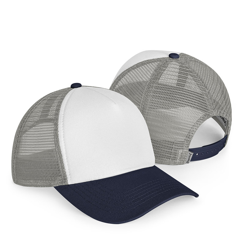 Imperial North Country Trucker Cap - White/Navy/Grey