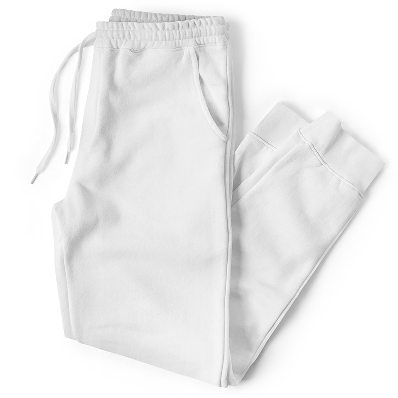 Independent Trading Midweight Fleece Sweatpants - White