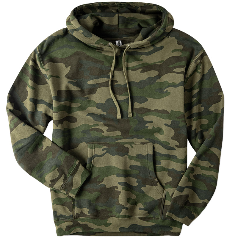 Independent Trading Heavyweight Printed Hoodie - Forest Camo