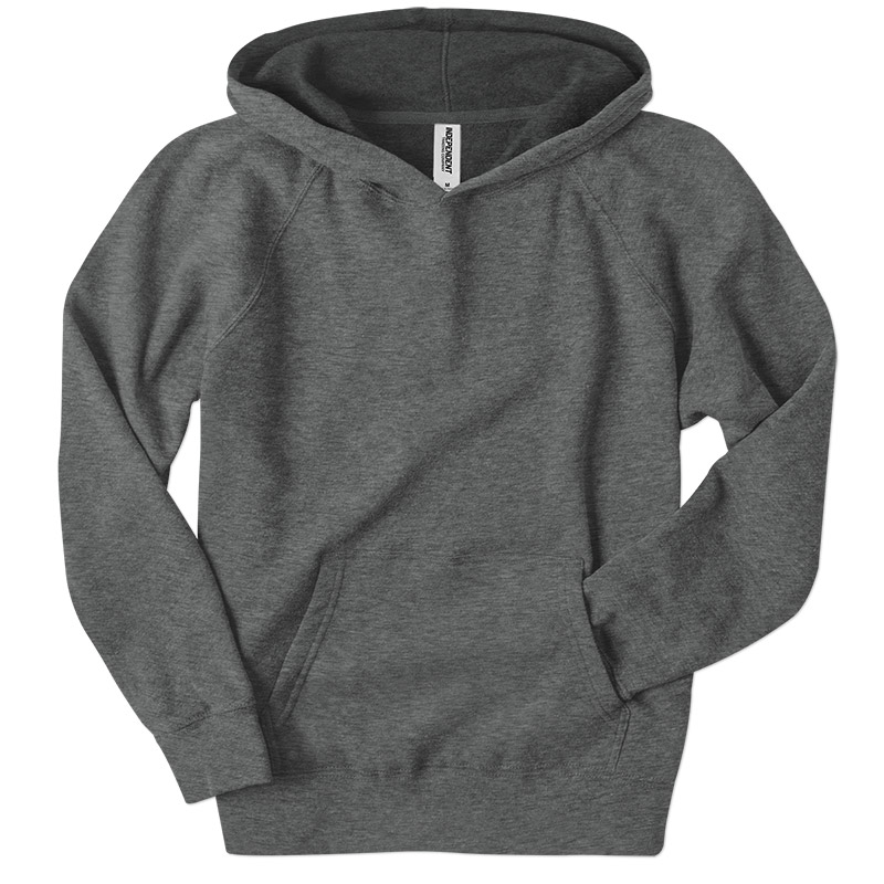 Independent Trading Youth Raglan Hooded Pullover - Nickel