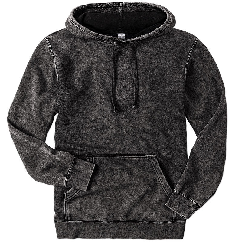 Custom Independent Trading Mineral Wash Hooded Pullover - Design