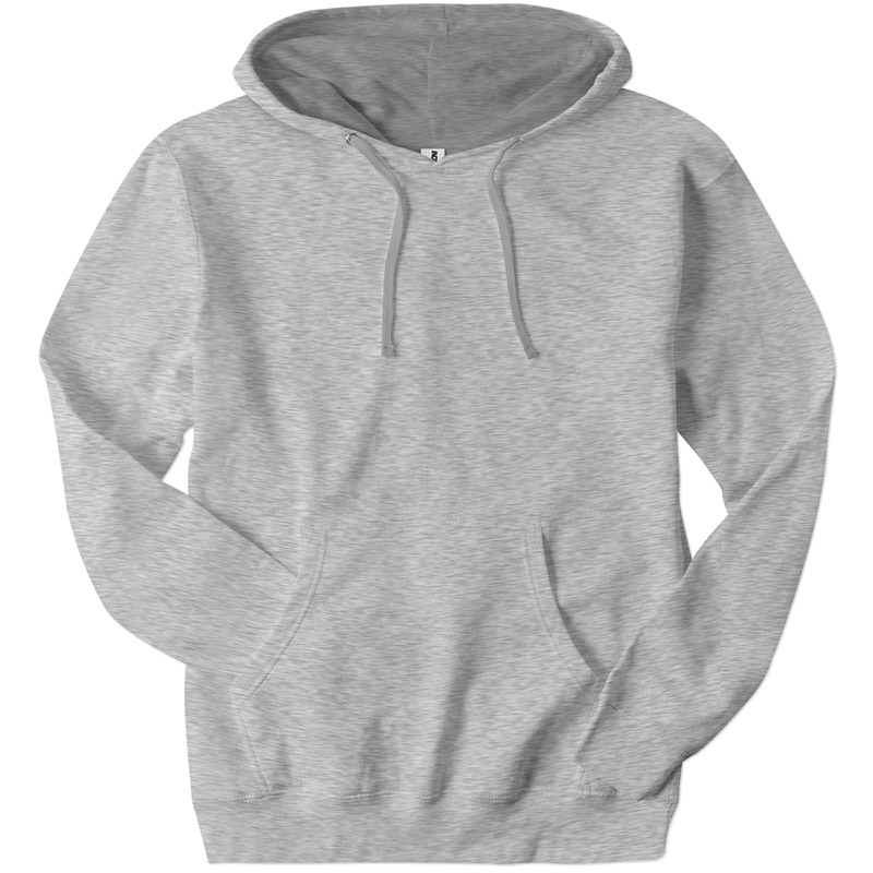 Independent Trading Midweight Pullover Hoodie - Grey Heather