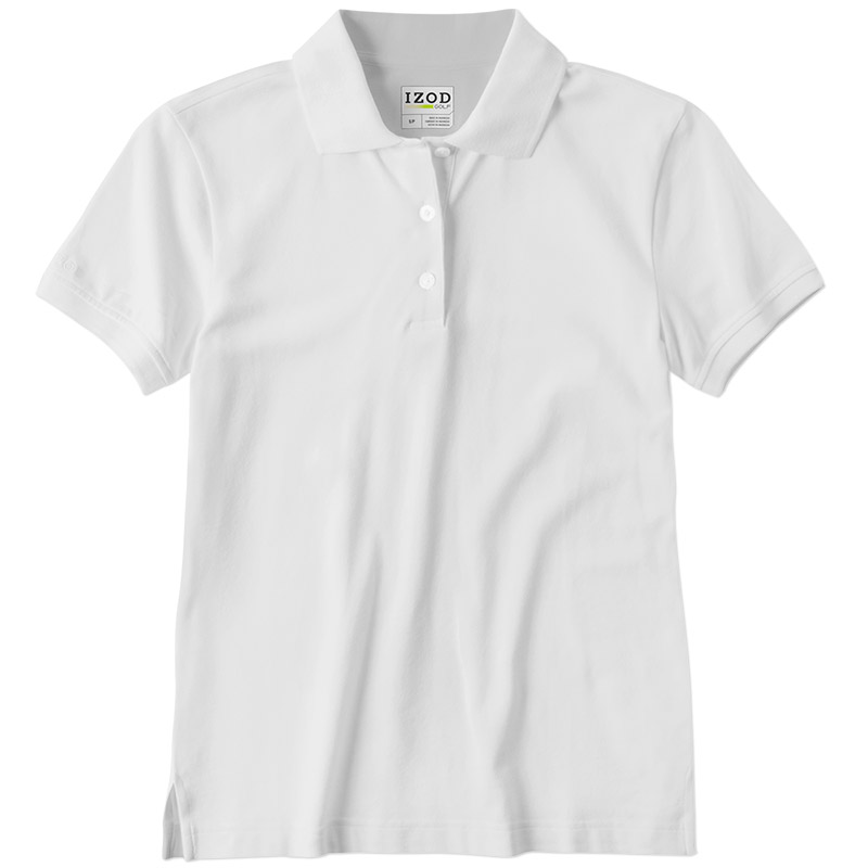 Izod Womens' Silkwash Pique Polo - White