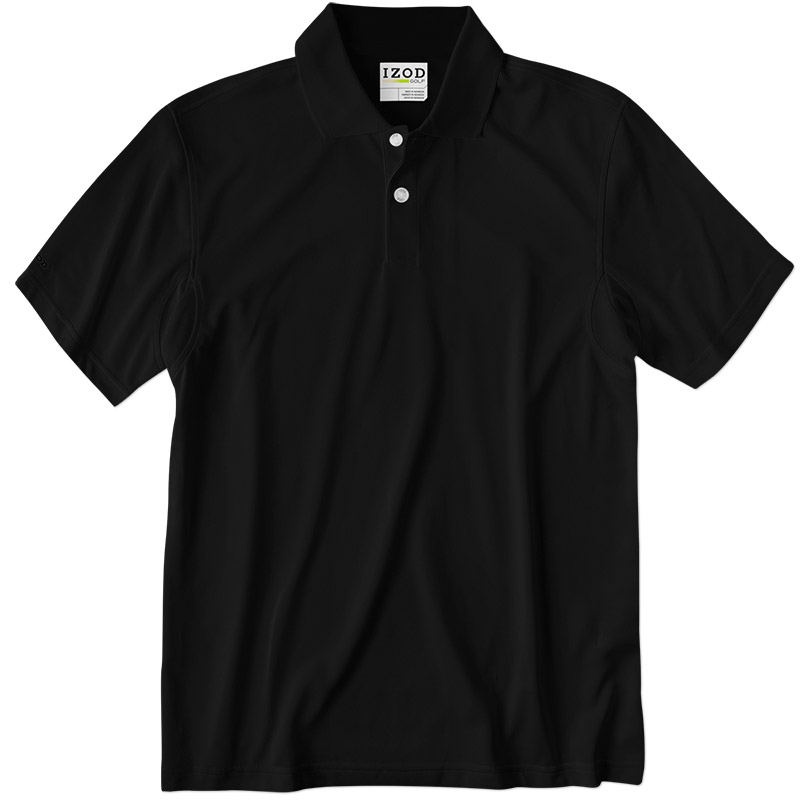 Izod Performance Pique Polo - Black