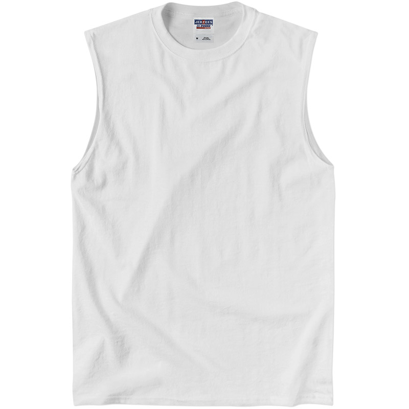 Jerzees Dri-Power Sleeveless T-Shirt - White
