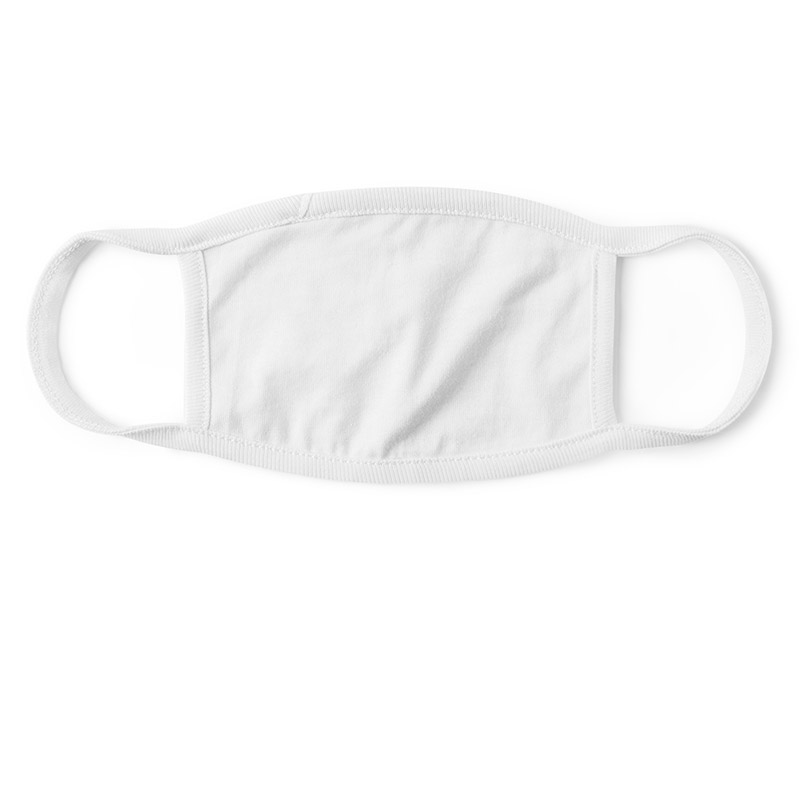 LAT Small Cotton Face Mask - White/White