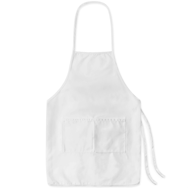 Liberty Bags Butcher Apron with Pockets - White