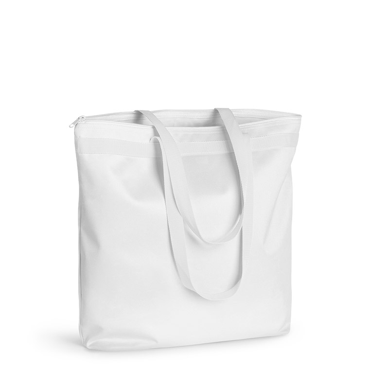 Liberty Bags Recycled Zipper Tote - White