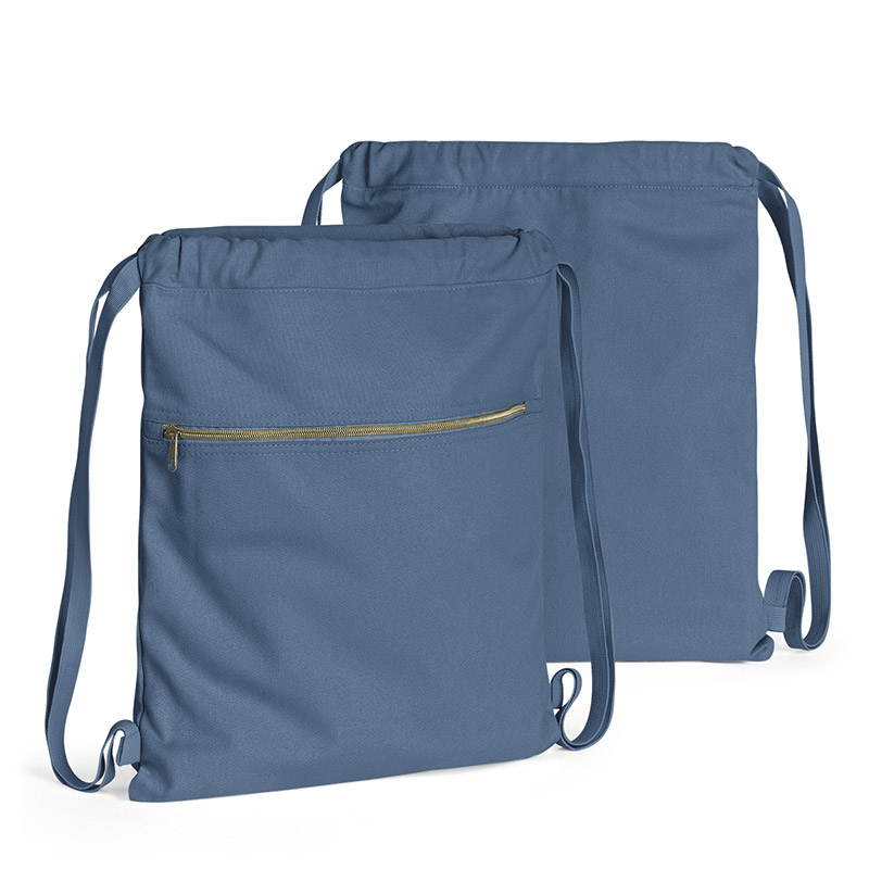 Liberty Bags Pigment Dyed Canvas Drawstring Bag - Blue Jean