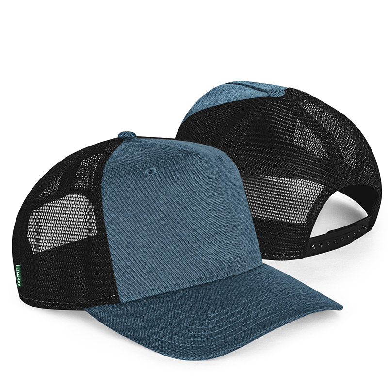 Legacy Five-Panel Trucker Cap - Marine Blue/Black