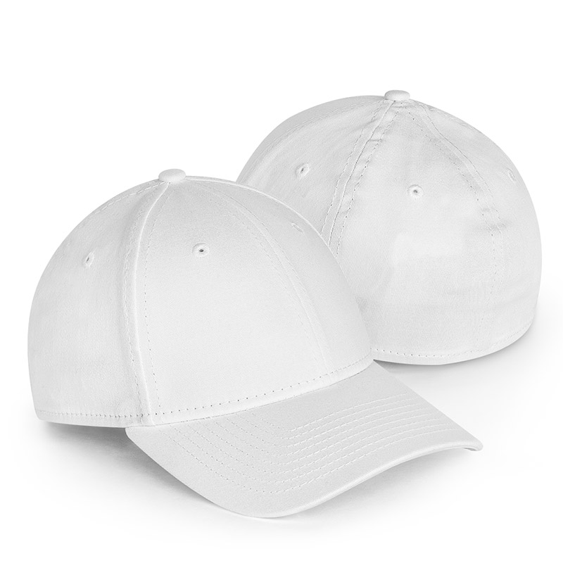 New Era Structured Stretch Cotton Cap - White