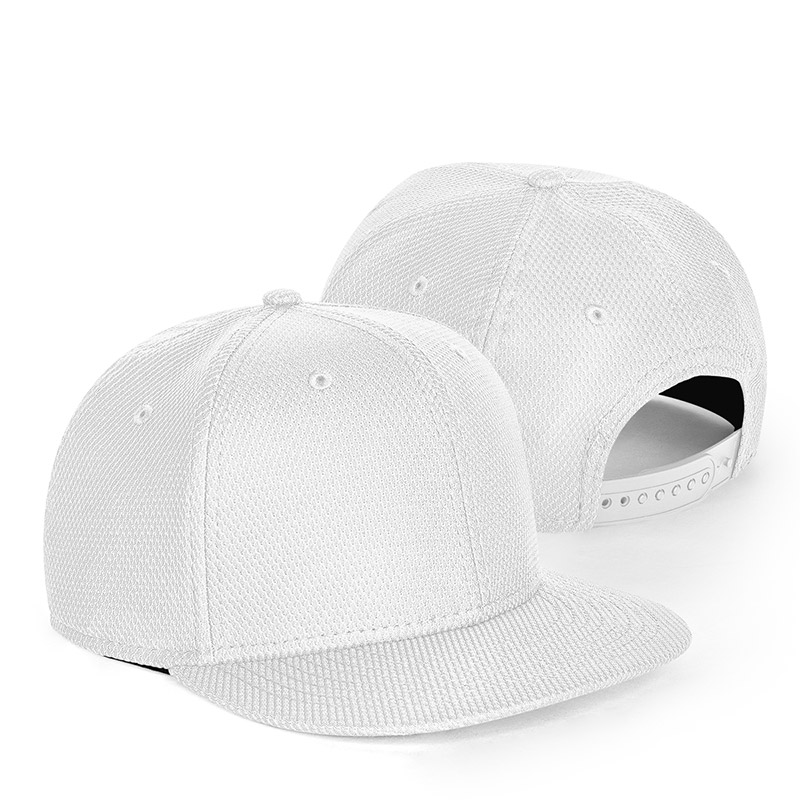 New Era Youth Diamond Era Flat Bill Cap - White