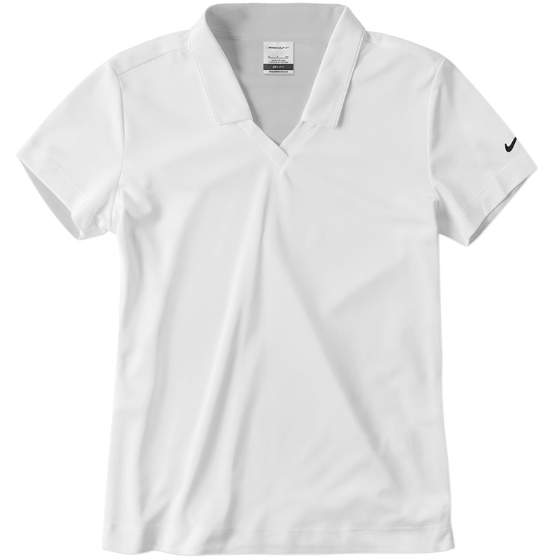 Nike Ladies Dri-FIT Micro Pique Polo - White