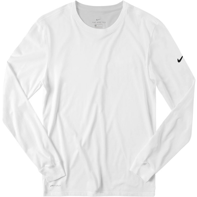 Nike Dri-FIT Cotton Blend Longsleeve Tee - White