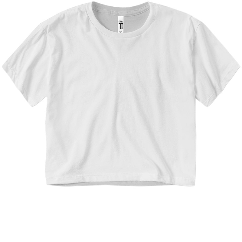 Next Level Ladies Ideal Crop Top - White