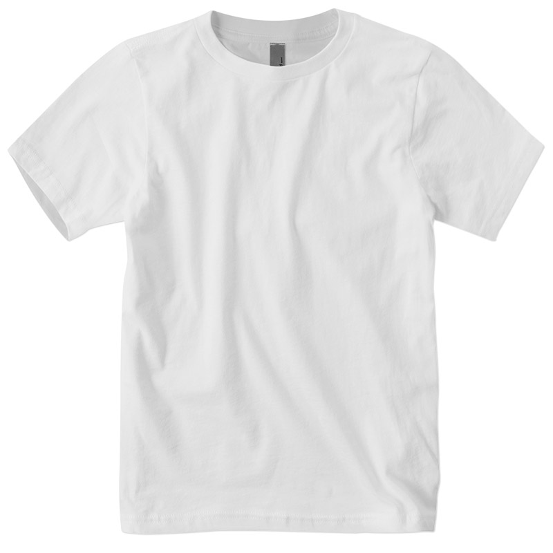 Next Level Youth Cotton Crew - White