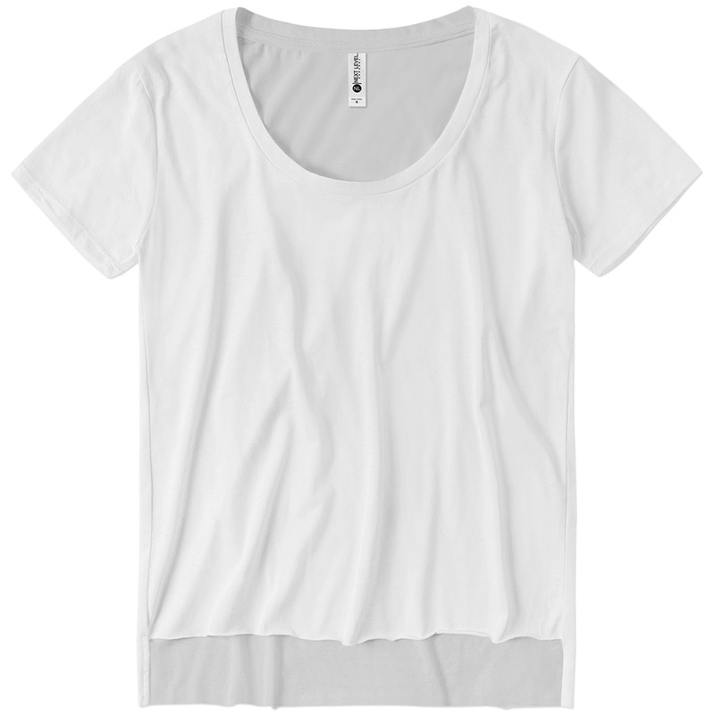 Next Level Ladies Festival Scoop Neck - White