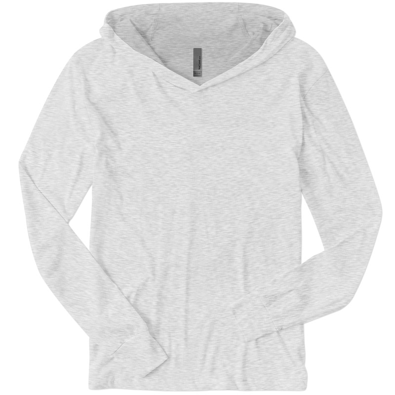 Next Level Triblend Hooded Tee - Heather White