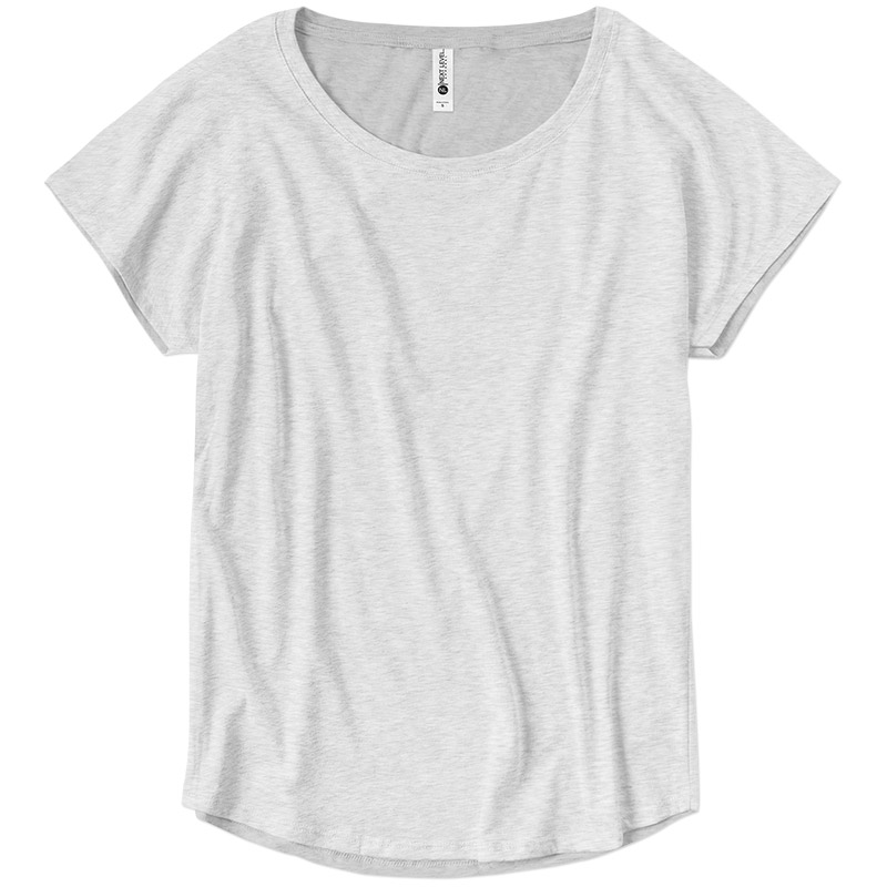 Next Level Ladies Triblend Dolman - Heather White