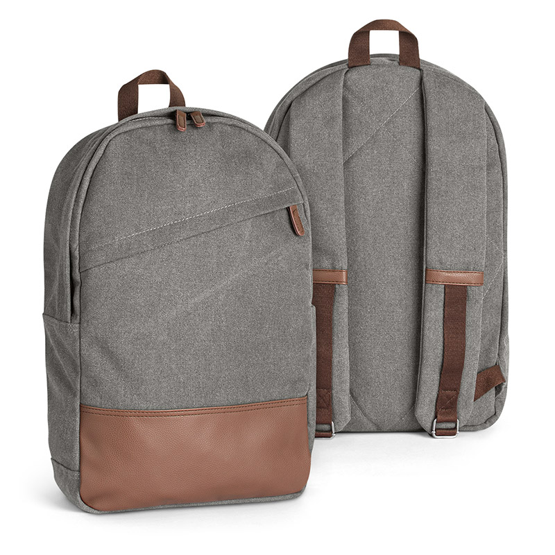 Port Authority Cotton Canvas Backpack - Dark Smoke Grey