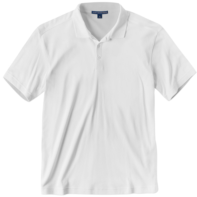 Port Authority Silk Touch Performance Polo - White