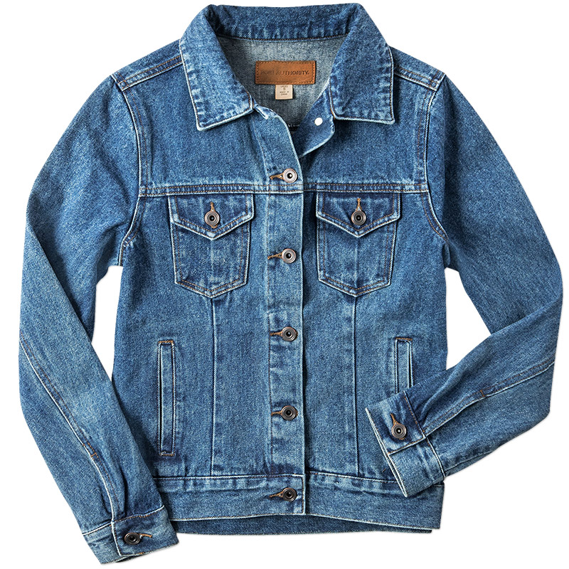 Monogram Jacquard Zip-Up Denim Jacket - Women - Ready-to-Wear