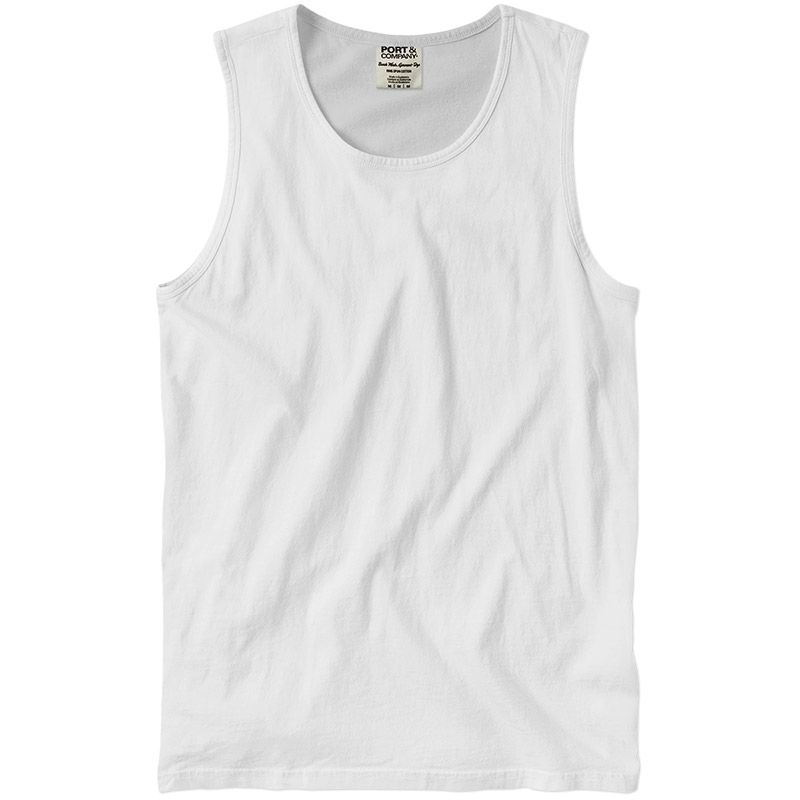 Custom Port and Company Garment Dyed Tank Top - Design Online